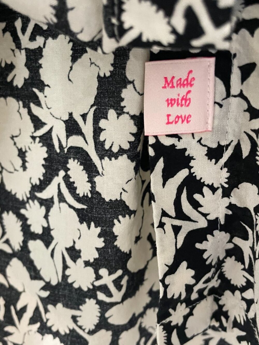 SCOTCH & SODA Flower and Anchor Allover Balloon Sleeve Shirt Women's Size 34 XS - Picture 7 of 8